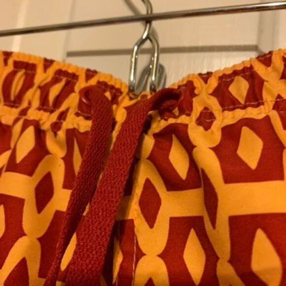 Boca Classics Size XL Red & Yellow Swim Trunks - Picture 2 of 4
